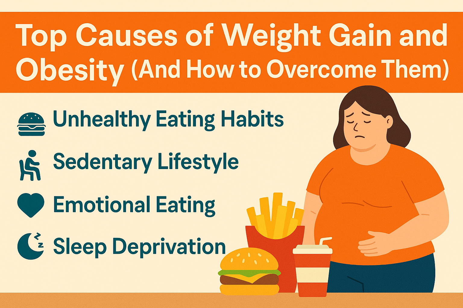 causes weight gain obesity