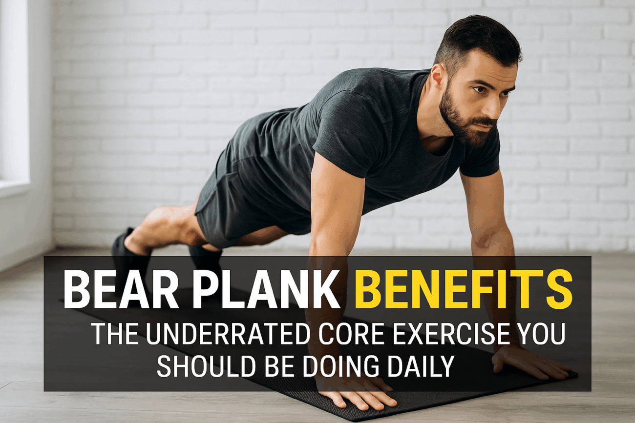 bear plank core exercise demo