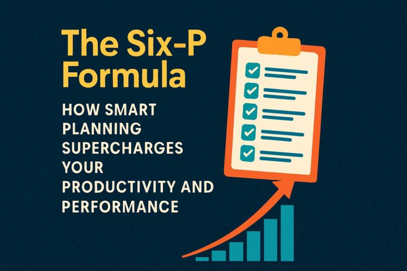 The Six P Formula: How Smart Planning Supercharges Your Productivity and Performance